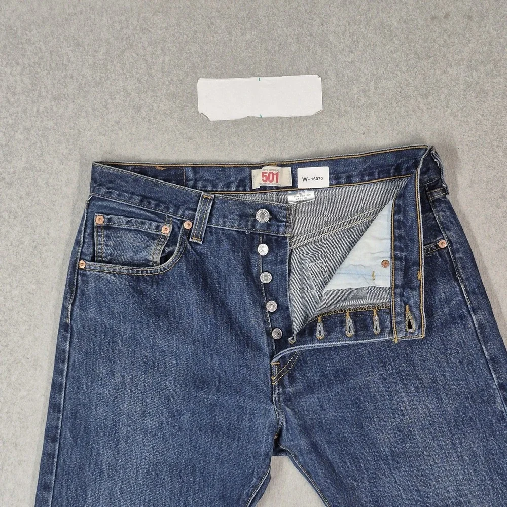 VINTAGE Levi's 501 Men Jeans 34X29 Blue Denim Original Fit Straight Leg Y2K